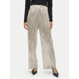 Vero Moda Текстилни панталони Ellen 10319016 Бежов Straight Fit