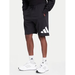 adidas Спортни шорти Essentials Big Logo JE8956 Черен Regular Fit