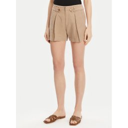 Guess Шорти от плат W5GD1J WG8N0 Бежов Relaxed Fit