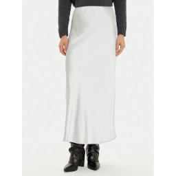 Vila Миди пола Lisa 14104074 Сив Slim Fit