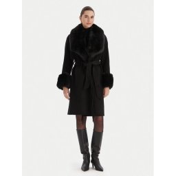 Marciano Guess Вълнено палто 5BGL46 7125A Черен Regular Fit
