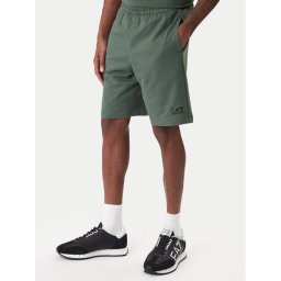 EA7 Emporio Armani Спортни шорти 8NPS65 PJVRZ U7260 Зелен Regular Fit