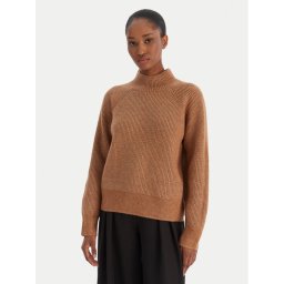 Calvin Klein Jeans Пуловер Woolen Stitch LV044D372G Кафяв Regular Fit