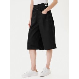 adidas Дънкови шорти Firebird Utility JX7592 Черен Regular Fit