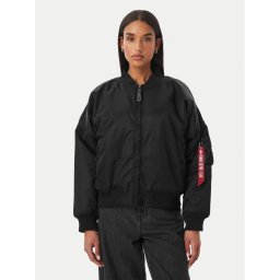 Alpha Industries Яке бомбър MA-1 128002 Черен Regular Fit