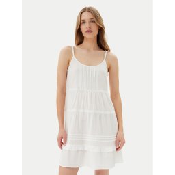 Vero Moda Лятна рокля Pretty 10325236 Бял Regular Fit