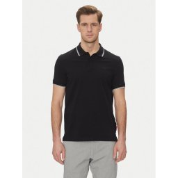 JOOP! Jeans Тениска с яка и копчета 15 JJJ-04Agnello 30045613 Черен Modern Fit