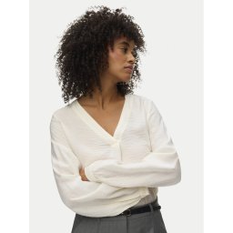 Vero Moda Блуза Urli 10338835 Бял Regular Fit
