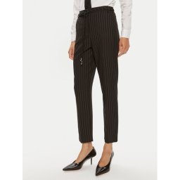 Patrizia Pepe Текстилни панталони 8P0614/A457-F1OO Черен Regular Fit