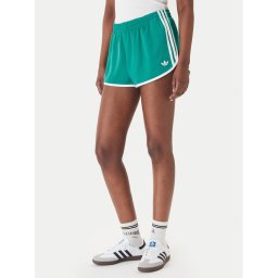 adidas Спортни шорти 3-Stripes Sprinter KD3717 Зелен Regular Fit