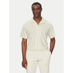 Jack & Jones Риза Bluleo 12275085 Бежов Relaxed Fit