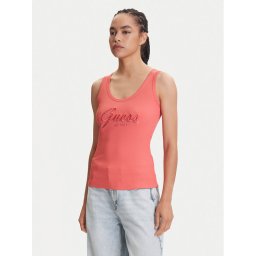 Guess топ W5YP00 KCXJ2 Розов Regular Fit