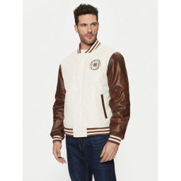 Guess Яке бомбър M5RL19 WGU82 Бял Regular Fit