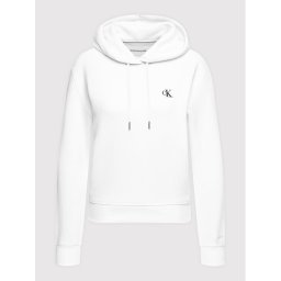 Calvin Klein Jeans Суитшърт Embroidered Logo J20J213178 Бял Regular Fit