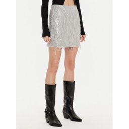 ONLY Мини пола Spacy 15305742 Сребрист Slim Fit