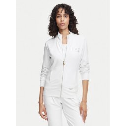EA7 Emporio Armani Суитшърт 8NTM43 TJ9RZ 1100 Бял Regular Fit
