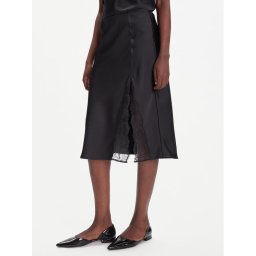 Calvin Klein Миди пола LV044C672G Черен Regular Fit