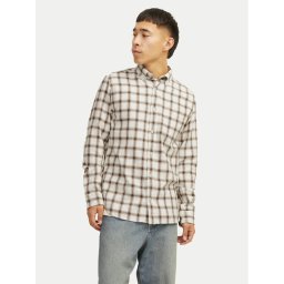 Jack & Jones Риза Blubrook 12260710 Бежов Comfort Fit
