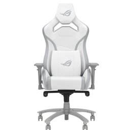 Геймърски стол Asus ROG Chariot X Core, до 136kg, алуминиева база, Class 4 газов амортисьор, 4D подлакътници, бял