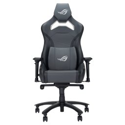 Геймърски стол Asus ROG Chariot X Core, до 136kg, алуминиева база, Class 4 газов амортисьор, 4D подлакътници, сив
