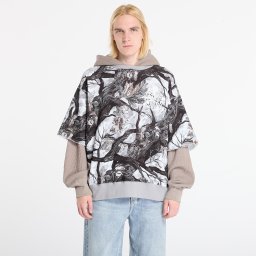 Суитшърт A BATHING APE Tree Edge Camo Layered Pullover Hoodie UNISEX White L