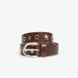Колан OUR LEGACY 3.5 Cm Flower Belt Grand Mahogany Glossy Bullhide 90
