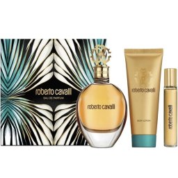 Roberto Cavalli Eau de Parfum Комплект (EDP 75ml + BL 100ml + EDP 15ml) за Жени