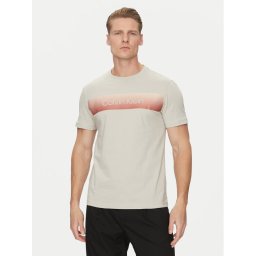 Calvin Klein Тишърт Linear Ombre K10K114163 Сив Regular Fit