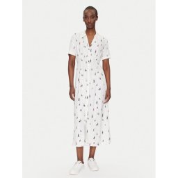 Tommy Hilfiger Рокля тип риза WW0WW44668 Бял Regular Fit