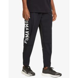 PUMA Logo Woven Mens Training Joggers Black