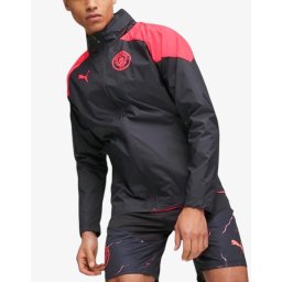 PUMA x Manchester City FC Training All Weather Jacket Black/Pink