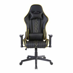 Геймърски стол RFG Xtreme, до 130kg, еко кожа, лумбална опора, люлеещ механизъм, черно-жълт