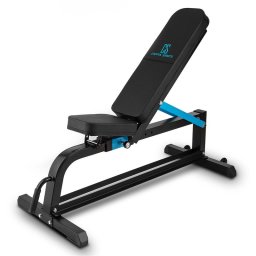 Capital Sports Ad Just регулируема плоска лежанка, 300кг, стомана, черна (FIT20-Adjustar)