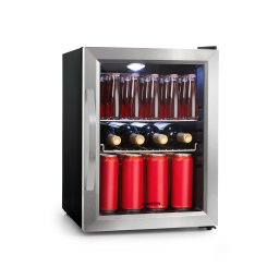 Klarstein Beersafe M, хладилник, С, LED, 2 метални решетки, стъклена врата, черен (HEA-Beersafe-M)