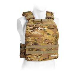 Capital Sports Battlevest 2.0, жилетка за тежести, 2 х 8,75 фунта (4,0 кг) тежести, камо (FIT20-BV 17,5lbsCamo)