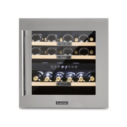 Klarstein Vinsider 36, охладител за вино, 2 охлаждащи зони, 5-22°C, 94л, неръждаема стомана (TK15-Vinsider36)