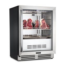 Klarstein Steakhouse Pro, хладилник за зреене на месо, 1 зона, 98 l, 1 - 25 ° C, сензорен, неръждаема стомана (HEA10-SteakhousePro)