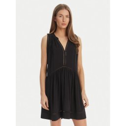 Seafolly Лятна рокля Ladder Detail 52931-DR Черен Relaxed Fit