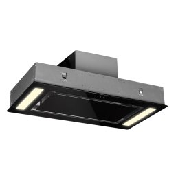 Klarstein Remy абсорбатор за таван, за вграждане, 90 cm EEK A 609 m³/h touch LED стъкло (CGCH2-Remy-BL)