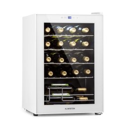 Klarstein Shiraz 20 Uno охладител за вино 53 литра 20 бутилки Сензорен контролен панел 5-18 °C (HEA-Shiraz-20-uno-wh)
