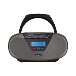 Радио Aiwa CDT-200BK, 6W RMS (3W + 3W), Bluetooth, USB, Jack 3.5mm, вграден часовник, аларма, черно