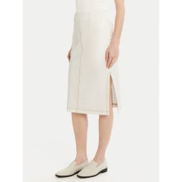 Max Mara Leisure Миди пола Otto 2516771017 Бял Regular Fit