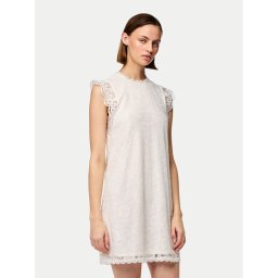 Pieces Ежедневна рокля Olline 17146419 Бял Regular Fit