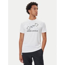 Under Armour Тишърт Ua Gl Foundation Update Ss 1382915 Бял Loose Fit