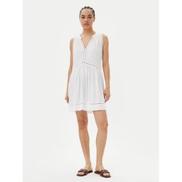 Seafolly Лятна рокля Beach Basics 52931-DR Бял Regular Fit