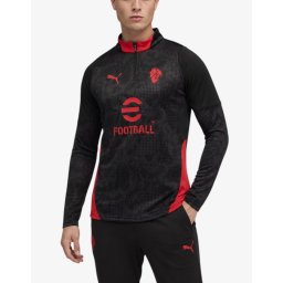 PUMA x AC Milan 25 / 26 Training Quarter-Zip Top Blac/Red