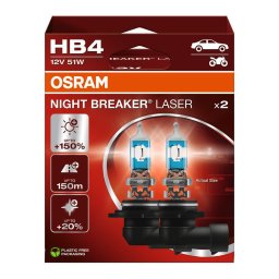 OSRAM NIGHT BREAKER LASER NEXT GEN 2HB HB4 51W 3200K