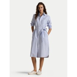 Polo Ralph Lauren Рокля тип риза 211959901001 Светлосиньо Regular Fit