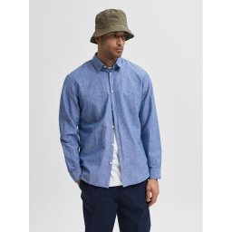 Selected Homme Риза 16078867 Син Slim Fit