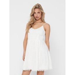 ONLY Ежедневна рокля 15204799 Бял Regular Fit